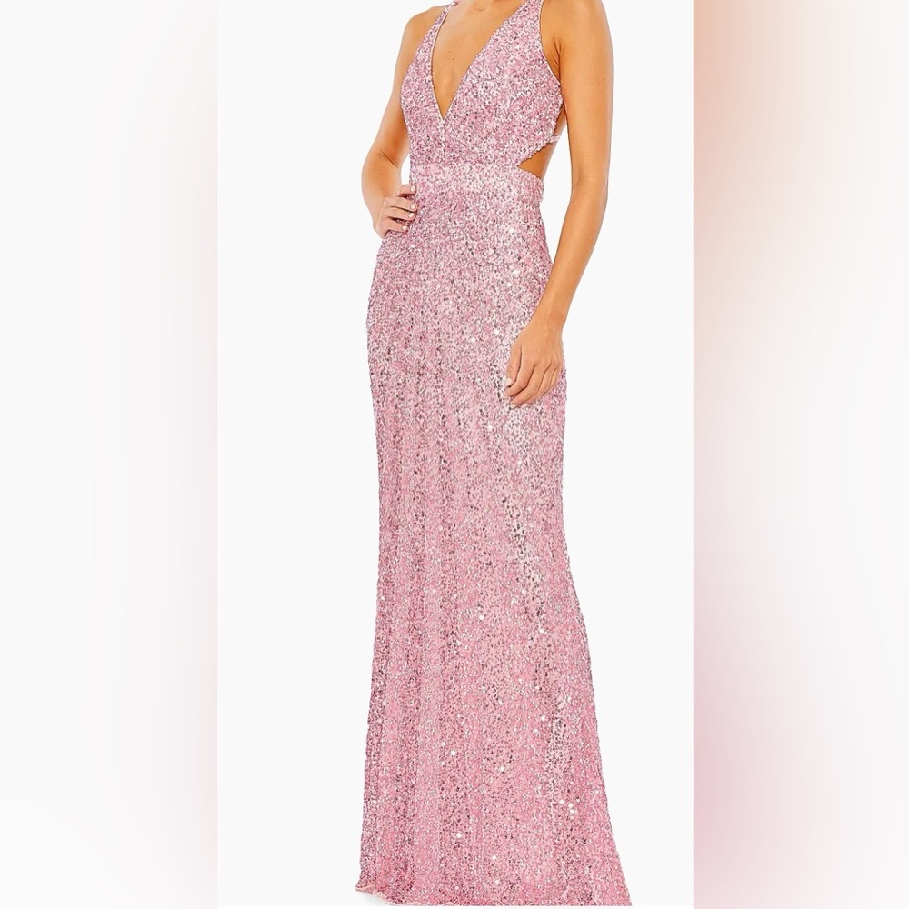 Ieena | Mac Duggal Sparkling Pink Gown